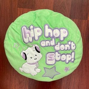 Fun Decorative Hip Hop Plush Puppy Pillow in Green!